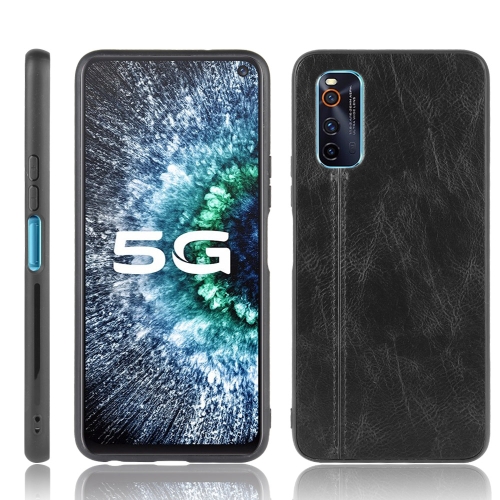 

For Vivo iQOO Neo3 Shockproof Sewing Cow Pattern Skin PC + PU + TPU Case(Black)