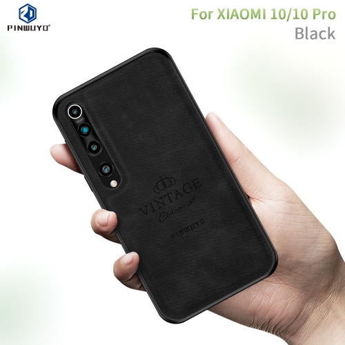 

For Xiaomi 10 / 10 Pro PINWUYO Zun Series PC + TPU + Skin Waterproof And Anti-fall All-inclusive Protective Shell(Black)