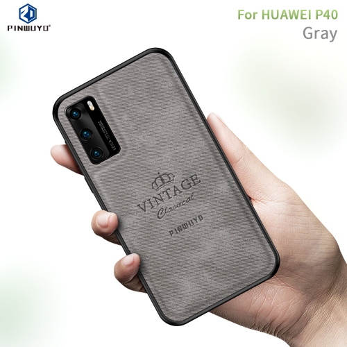 

For Huawei P40 PINWUYO Zun Series PC + TPU + Skin Waterproof And Anti-fall All-inclusive Protective Shell(Gray)