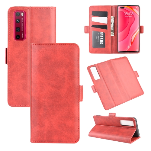 

For Huawei Nova 7 Pro 5G Dual-side Magnetic Buckle Horizontal Flip Leather Case with Holder & Card Slots & Wallet(Red)
