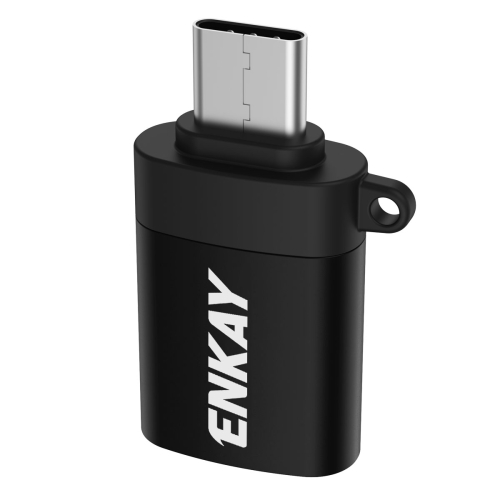 

ENKAY ENK-AT101 Aluminium Alloy USB-C / Type-C to USB 3.0 OTG Data Adapter Converter(Black)