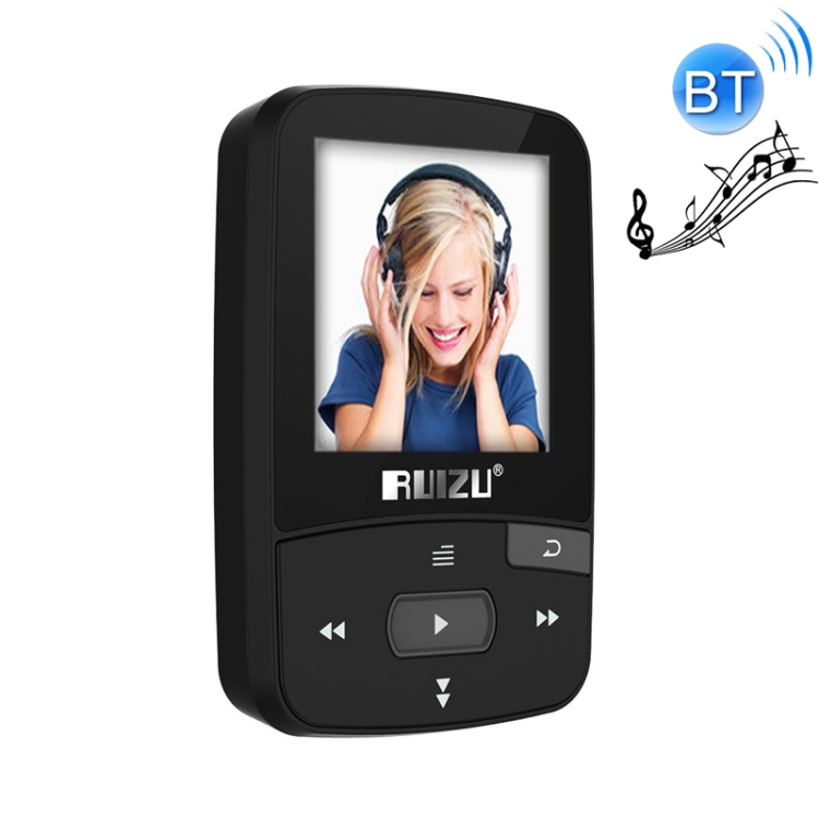 

Original RUIZU X50 Sport Bluetooth MP3 Player 8gb Clip Mini with Screen Support FM,Recording,E-Book,Clock,Pedometer