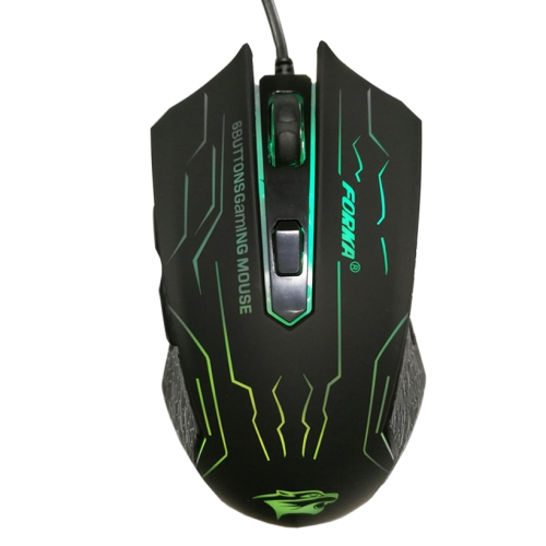 

FORKA Silent Click USB Wired Gaming Mouse with 6 Buttons 3200DPI(Black)