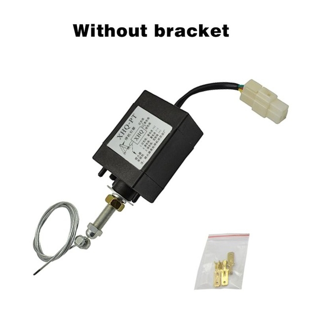 

Normally Close DC 12V/24V Diesel Engine Flame Out Device Engine Stop Solenoid Valve XHQ-PT Power Off Pull Type Flameout Magnetic 24V Without bracket