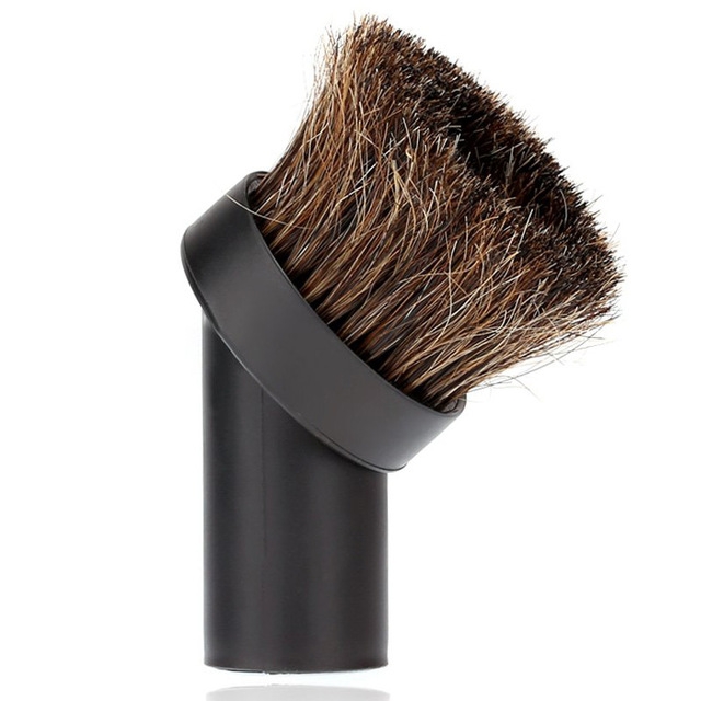 

32mm Vacuum cleaner brush head Home Use Mixed Horse Hair Oval Cleaning Brush Head Vacuum Cleaner Accessories Tool(Black)