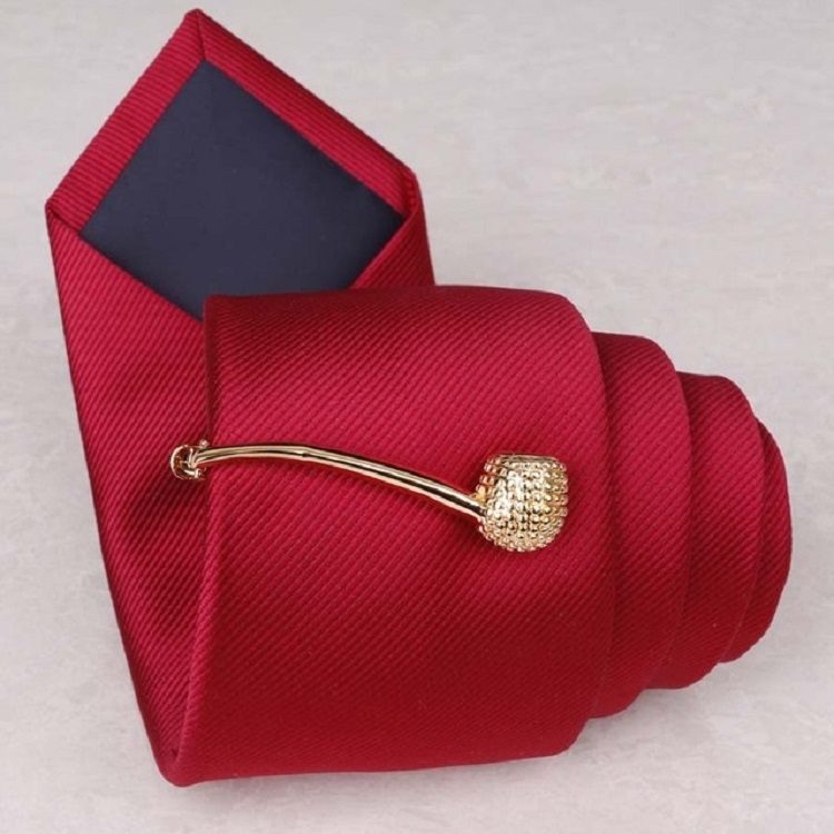 

Copper Tie Clip Clothing Accessories, Style:Gold Pipe