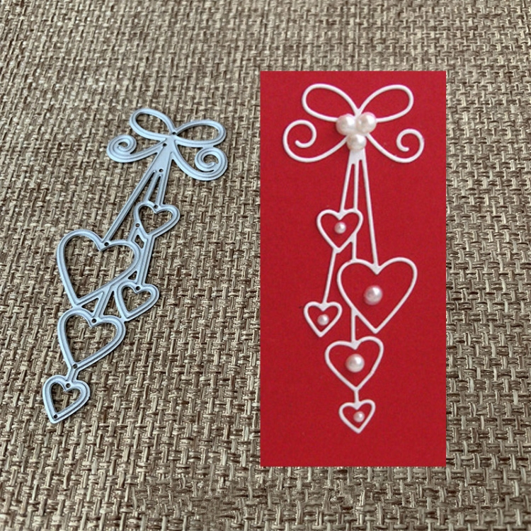 

2 PCS Craft Embossing Die Pendant Heart Carbon Steel Embossing Knife Die