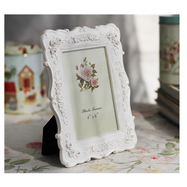

Home Decoration Pastoral Style Rose Carved Picture Frame Decoration