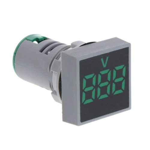 

AD101-22VMS Mini AC 20-500V Voltmeter Square Panel LED Digital Voltage Meter Indicator(Green)