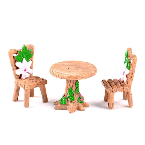 Plastic Kids Simulation Dollhouse Table Chair Sand Table Furniture For    X