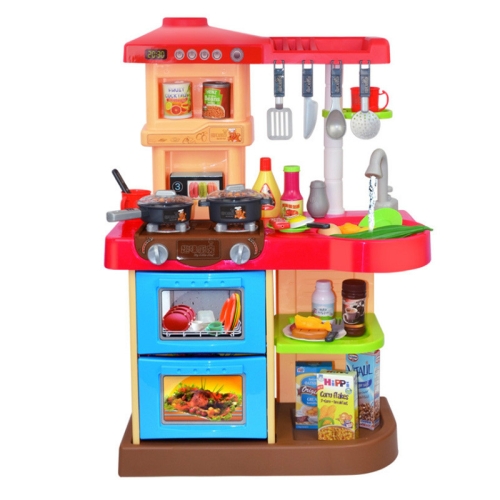 

Children's Play House Kitchen Toy Set Educational Toys(Red)