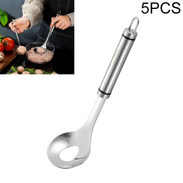 

5 PCS Stainless Steel Meatballs Squeeze Spoon to Make Meatball Spoon