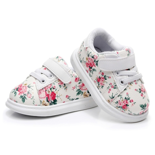 

Cute Baby Shoes Soft Toddler Moccasins Pink Flower Sneakers Sport Shoes, Shoe Size: 15(white)