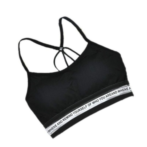 

Women Fitness Top Sport Bra Full Cup Seamless Yoga Bra, Size:One Size(Black)