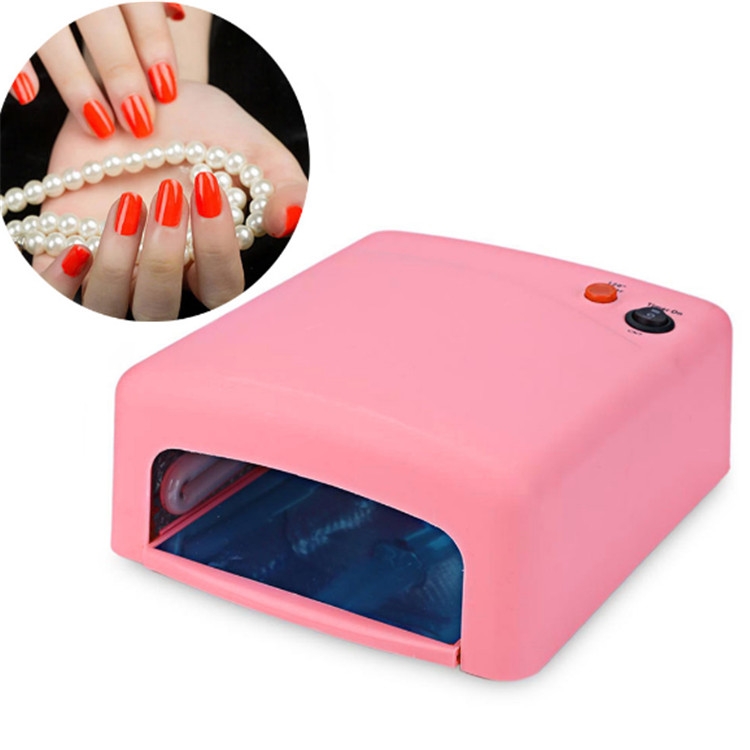 

Nail Phototherapy Lamp 36W UV Baking Lamp Nail Polish Phototherapy Lamp, Plug Type:EU Plug(Pink)