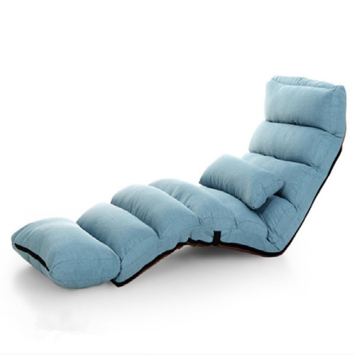 

Modern sofa Bed Lounge Living Room reclining Chair Folding Adjustable Sleep Sofa(Blue )