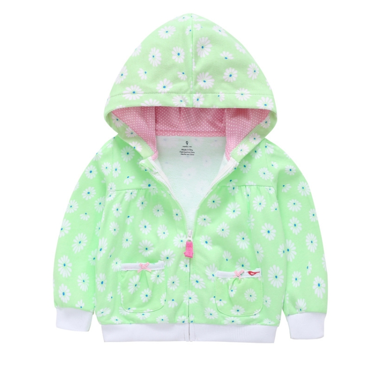

Candy Color Hooded Zipper Jacket Girls Sweatshirt(Fluorescent Green)