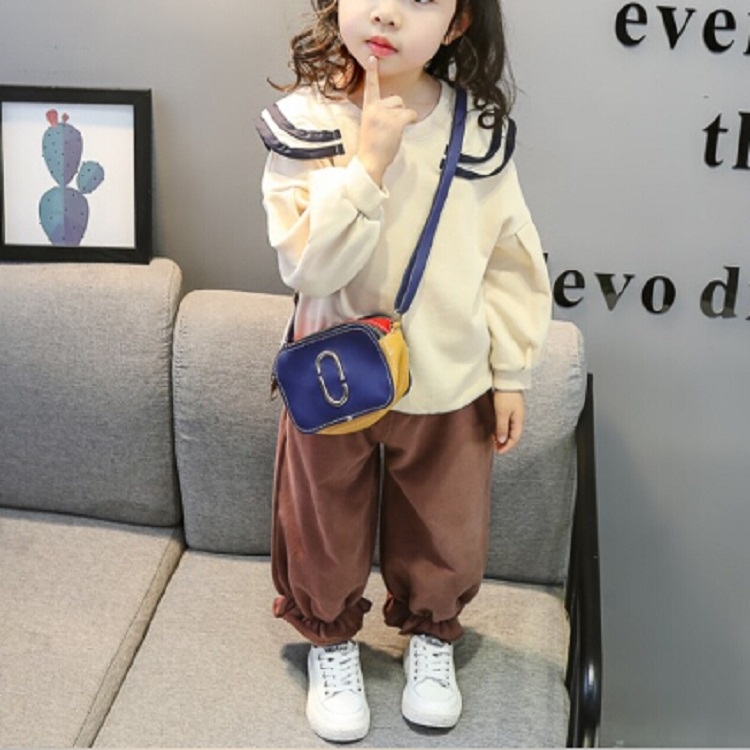 

Autumn Navy Style Doll Collar Loose Long Sleeve Cute Girls Sweatshirt, Height:100cm(Beige)