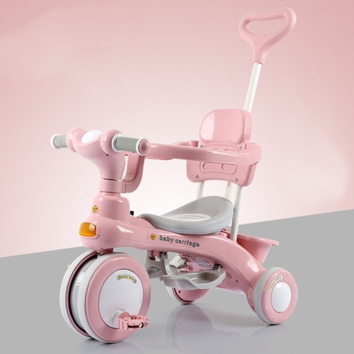 

Childrens Tricycle Bicycle Outdoor Stroller(Pink)