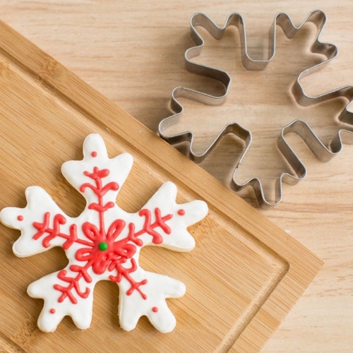 

Stainless Steel Cake Cookie Christmas Snows Shape Mould