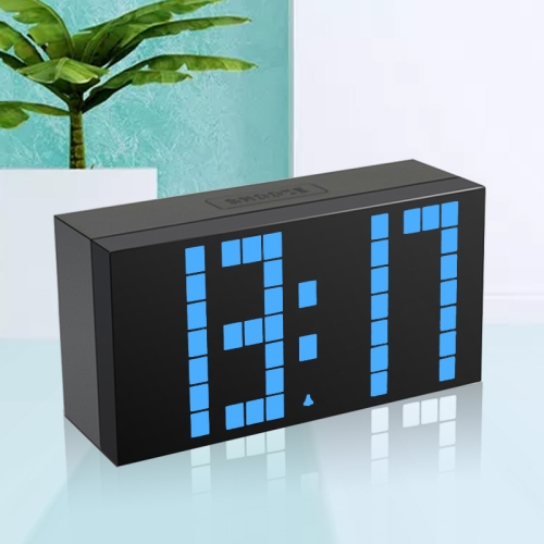 

Digital Electronic Alarm Clock Creative LED Desk Clock US Plug, Style:4 Digits 5 Segments(Blue Light)