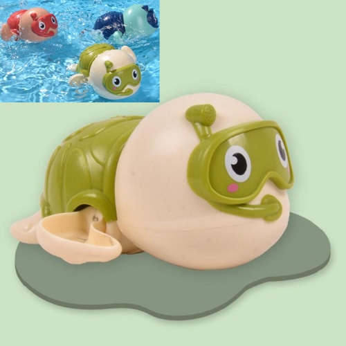 

6 PCS Baby Bath Toys Playing in the Water Little Turtle Swimming Toys(Green)