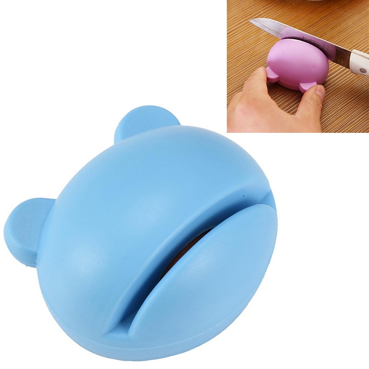 

2 PCS Multifunction Cartoon Design Knife Sharpener(Blue)