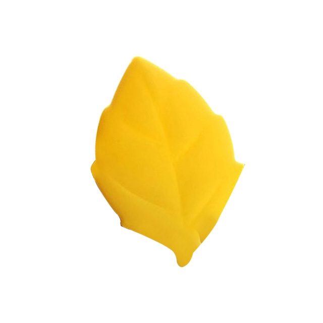 

2 PCS Travel Outdoor Leaf Shape Creative Portable Silicone Wash Cup(Yellow)