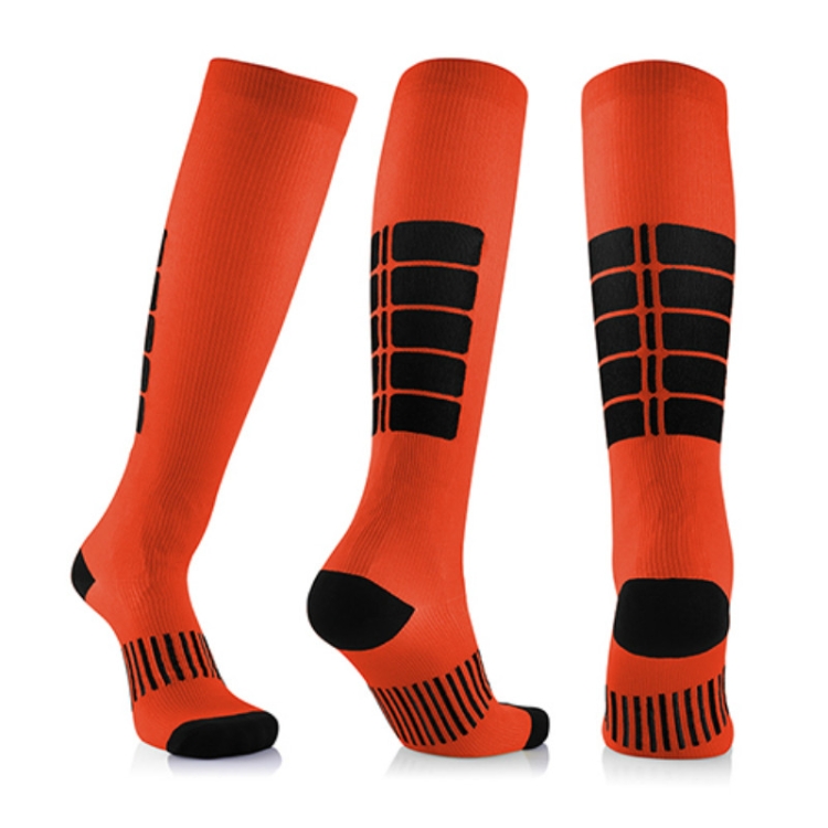 

Unisex Sports Stockings Running Cycling Socks Compression Socks, Color:Orange, Size:L / XL