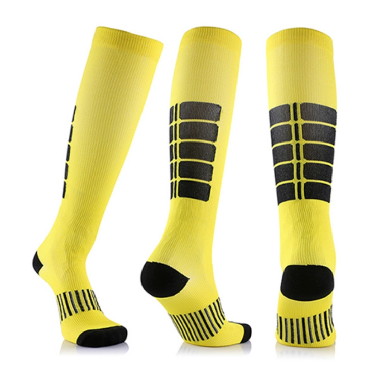 

Unisex Sports Stockings Running Cycling Socks Compression Socks, Color:Yellow, Size:S / M