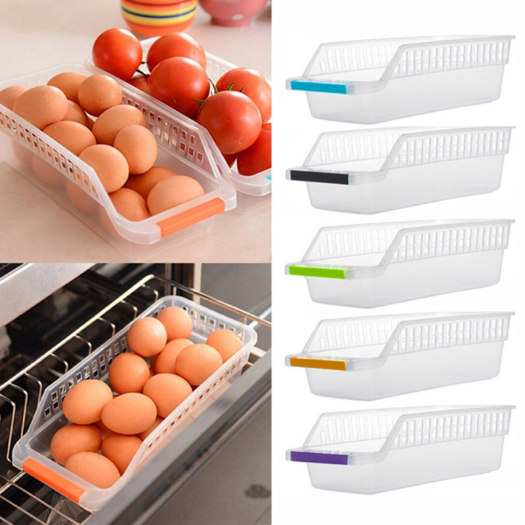 

2 PCS Kitchen Refrigerator Food Transparent Drawer Type Garbage Sorting Storage Box, Random Color Delivery