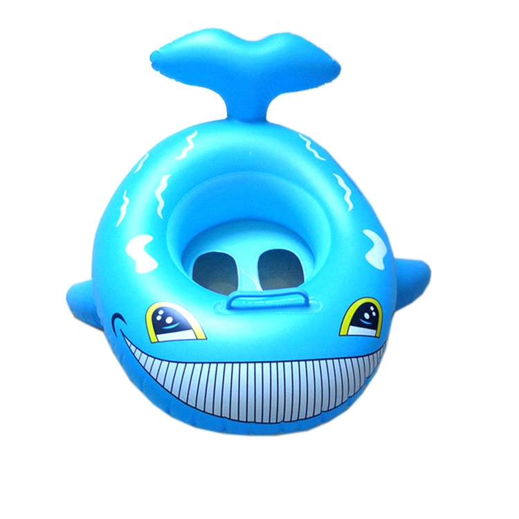 

Shark Shape Swimming Seat Inflatable Swimming Ring for Children, with Handle, Size:62 x 52cm(Blue)
