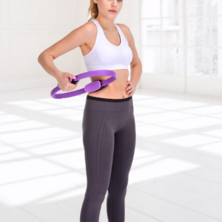 

Multifunctional Pilate Ring Yoga Product, Size: 38 x 3cm(Purple)