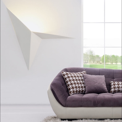 

Creative Triangle Wall Lamp Bedroom Bedside Living Room Aisle Staircase Background Light, Color Temperature: White Light(White)