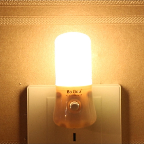 

Led Energy Saving Lamp Bedside Lamp Night Led Light, Plug Type:EU(Warm light)