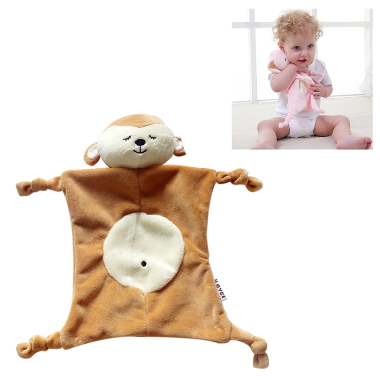 

Baby Comforting Plush Toy Animal Doll Multifunctional Sleep Mouth Towel(Brown Monke)
