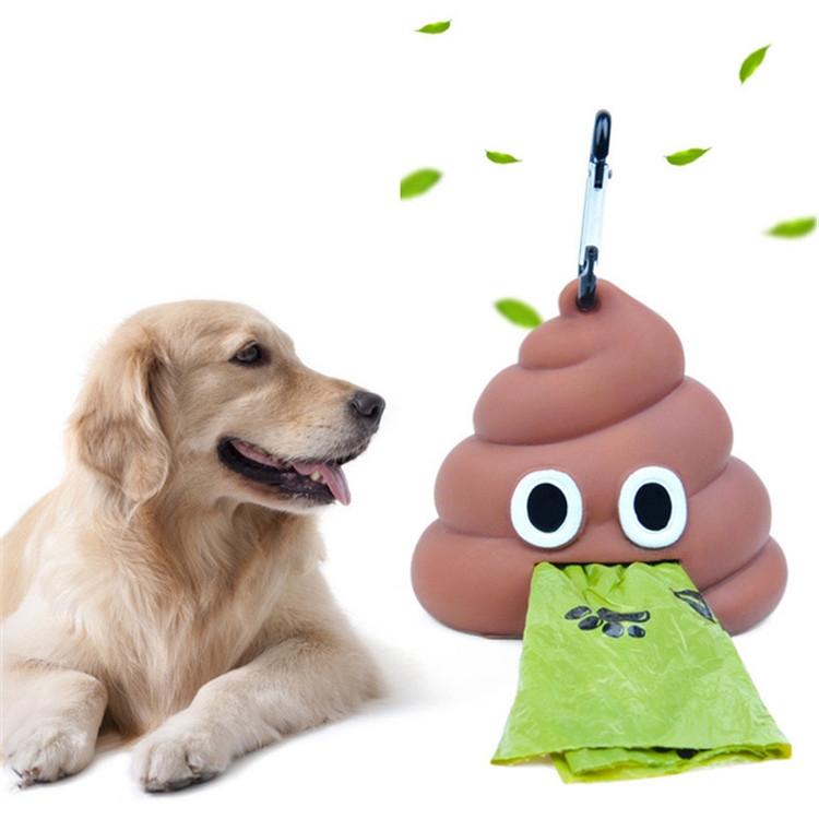 

4 PCS Pets Go Out Portable Soft Silicone Pet Toilet Bag Storage Box