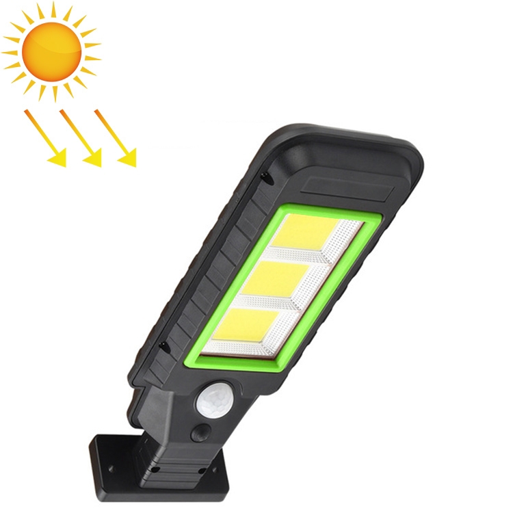 

120 COB Solar Lamp Body Induction Wall Lamp LED Outdoor Waterproof Lighting Street Lamp(Green Edge)
