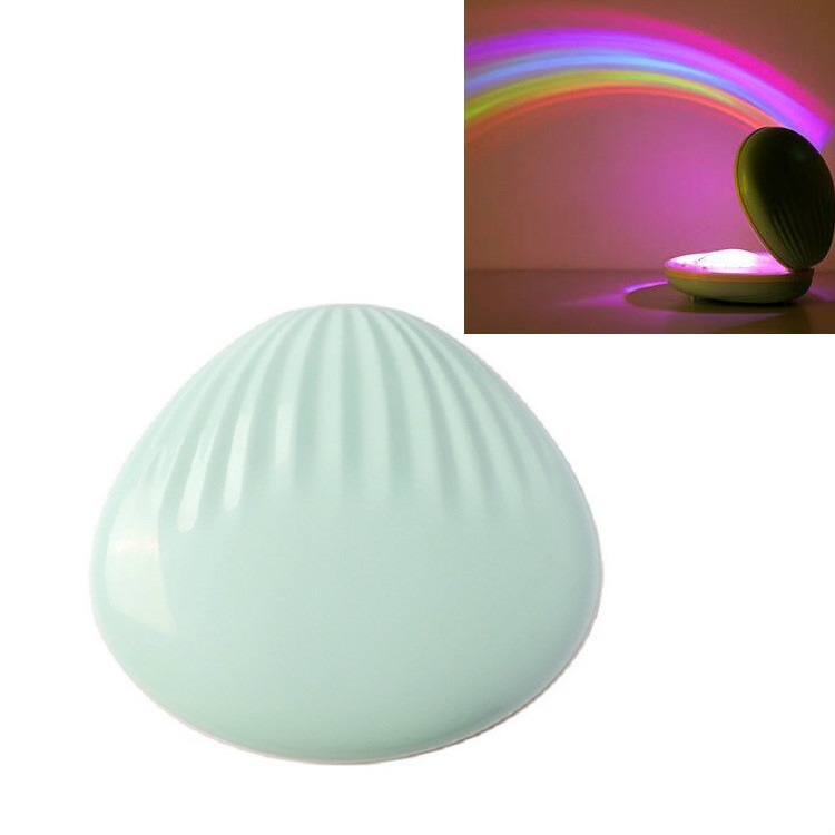 

Creative Night Light Shell Rainbow Projection Lamp(Blue)