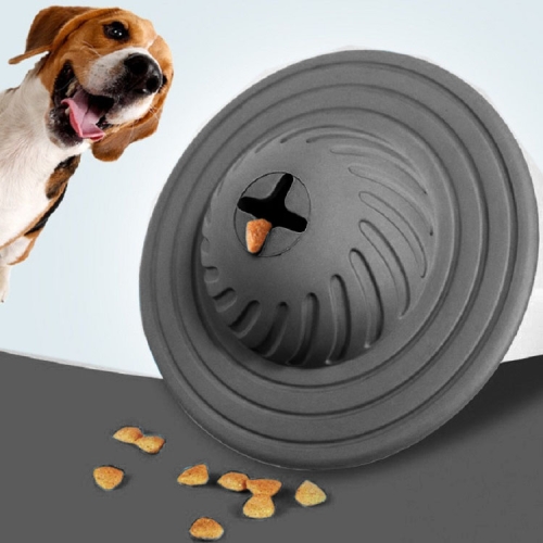 

Pet Dog Leak Food Ball Rubber Multifunctional Dog Toy, Color:Gray