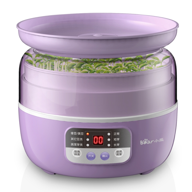 

Bear Multi Automatic Bean Sprout Growing Machine Household Smart Thermostat Green Seeds Plant Growing Machine, Plug Type:CN