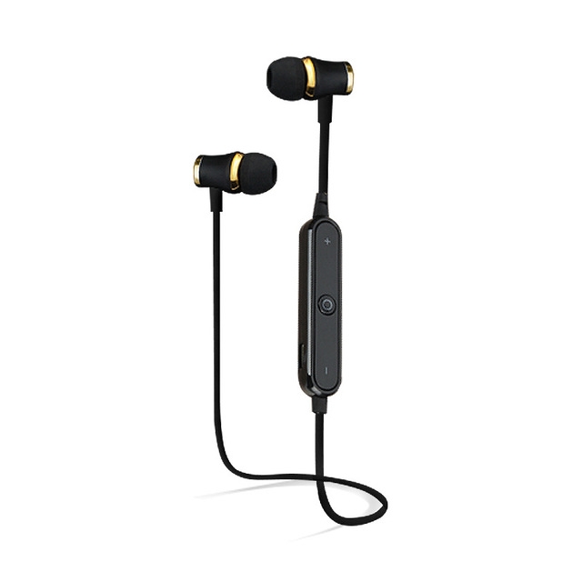 

Bass Handsfree Sports Sweatproof Wireless Bluetooth Earphones with Mic(black)