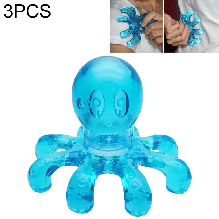 

3 PCS Mini Plastic Massager Octopus Waist Leg Full Body Massager(Random Color)