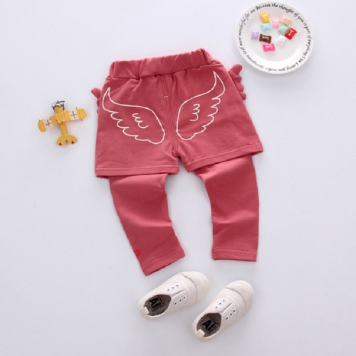 

Children Cartoon Wings Pattern Casual Sports Trousers, Size:80cm(Bean Paste)