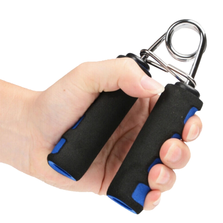

10 PCS A Type 4.5mm Chrome-plated Fingerprint Two-color Cotton Sleeve Grip(Blue)