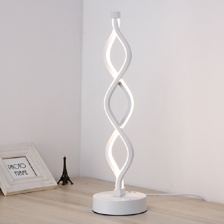 

Acrylic Wave Soft Light Eye Protector LED Desk Lamp, Light Color:Warm White(White)