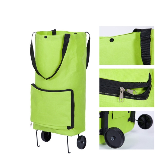 

Reusable Folding Portable Shopping Bags Buy Vegetables Bag High Capacity Shopping Food Organizer Trolley Bag Wheels Bag Handbag(Green)