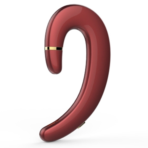 

ET Bluetooth Earphone Wireless Headset Handsfree Ear Hook Waterproof Noise Reduction Earphone with Mic for Android IPhone(red)