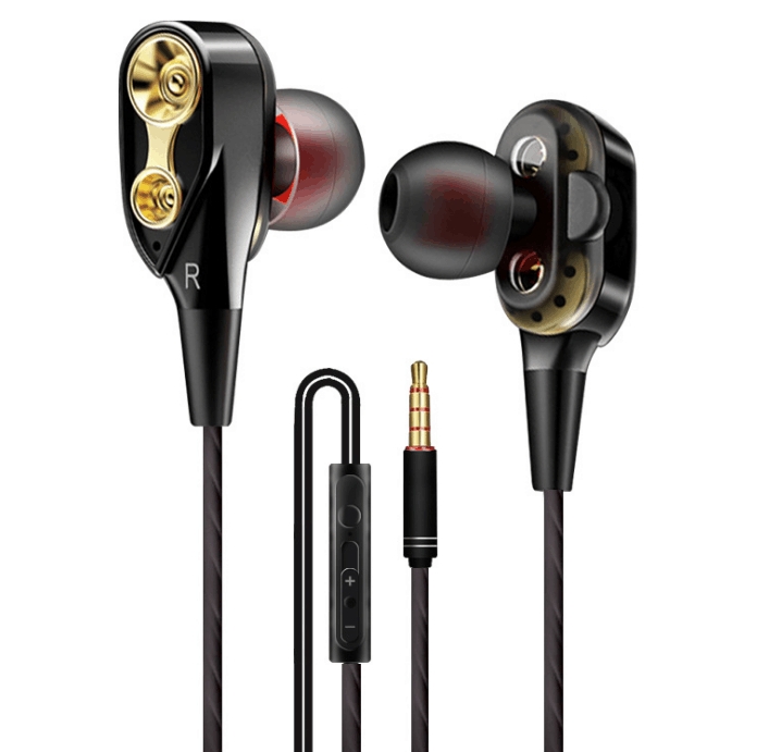 

ZLSTAR Two Unit Driver HIFI Subwoofer Wireless Bluetooth Earphone with Microphone(Black)
