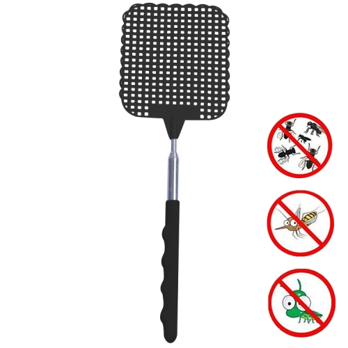 

Creative Retractable Plastic Fly Swatter Summer Supplies Mosquito Swatter(Black)